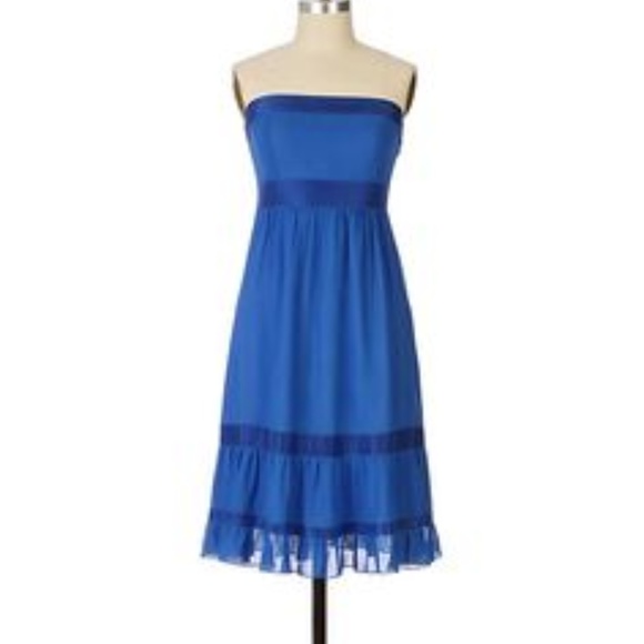 Anthropologie Dresses & Skirts - Anthropologie Moulinette Soeurs Blue Strapless Dre